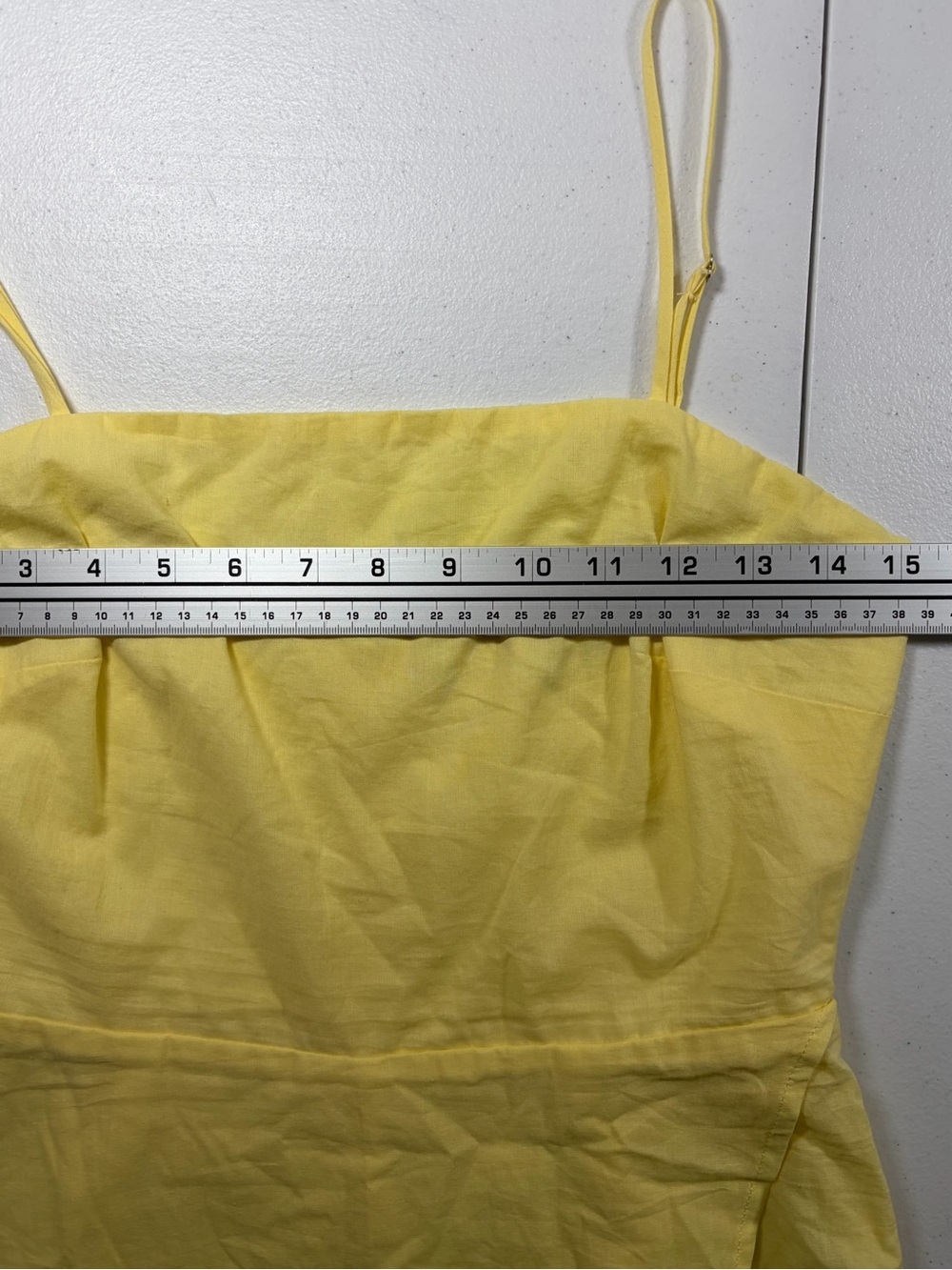 Altar'd State Yellow Lined 100% Cotton Asymmetric Mini Dress Skort Romper (S) - Picture 5 of 10
